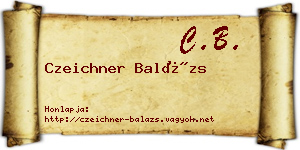Czeichner Balázs névjegykártya