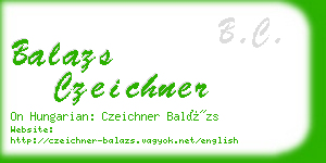 balazs czeichner business card